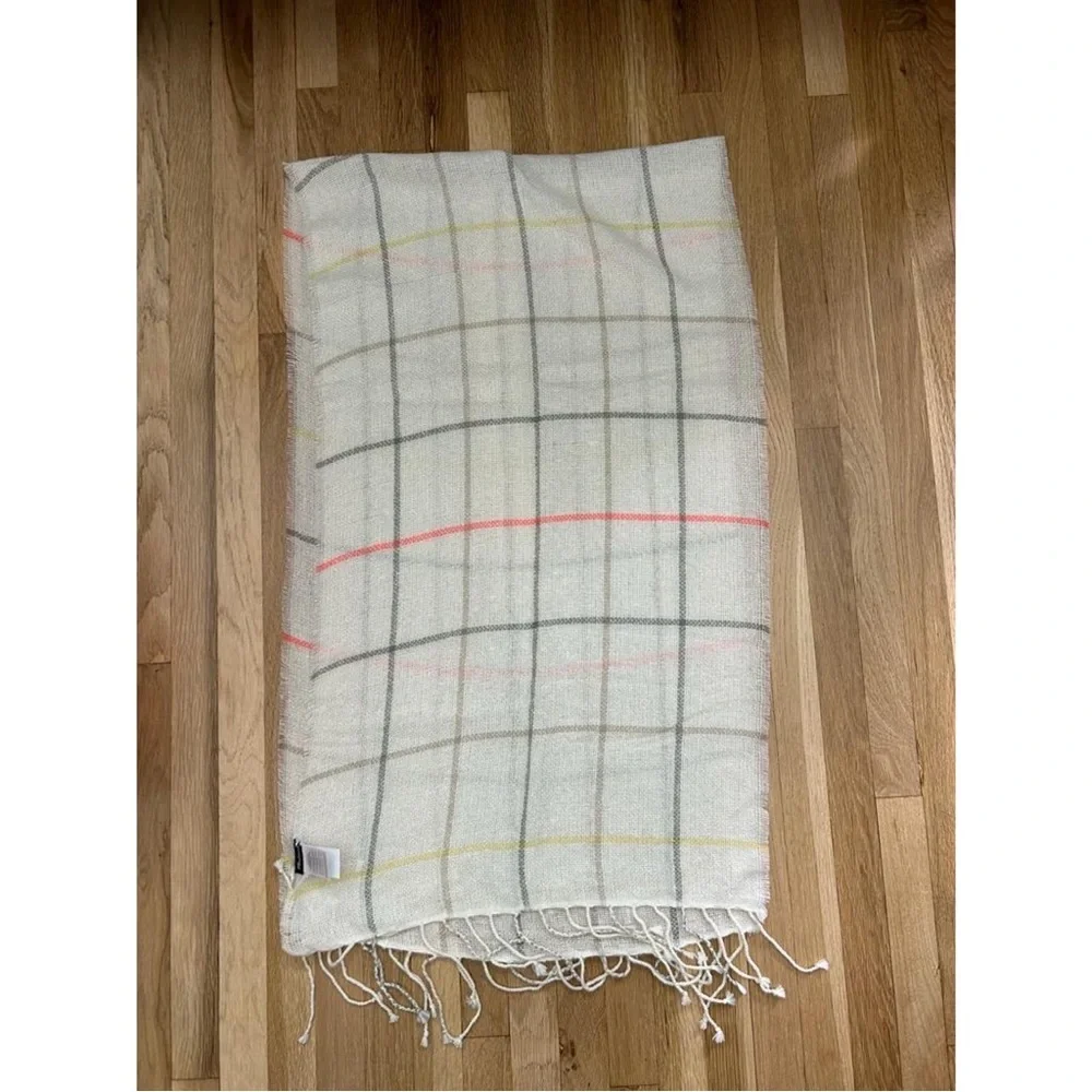 Madewell Gauzy Plaid Scarf